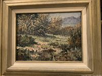 Full view of framed painting