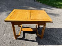 Table closed showing full top and base