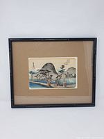 Framed print front view showing artwork, mat and frame