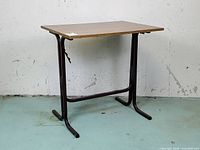Drafting table front view upright