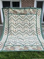 Full view of rug showing design and size