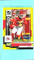 Juan Thornhill 2022 Panini Donruss Press Proof Yellow parallel card front