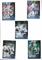 Fronts of five Topps Gold Label Black baseball cards