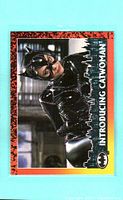 Landscape Catwoman card front, introducing Catwoman text