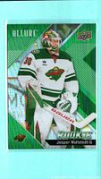 Front of Jesper Wallstedt Green Rainbow rookie card