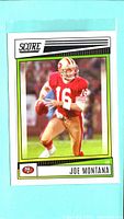 Score Joe Montana 49ers #16 card front view