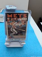 Card front showing Len Dykstra batting, METS title, O-Pee-Chee logo
