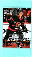 Front of 2023 Upper Deck Retro Young Guns rookie card #T-25 Ridly Greig
