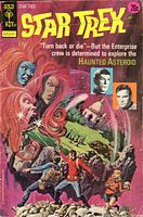 Front cover of Star Trek #19 comic showing title, artwork, price, publisher logo