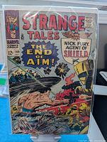 Front cover of Marvel Comics Strange Tales #149 (Oct 1966) showing title, price, Nick Fury artwork
