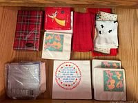 Top view of drawer showing all napkin stacks