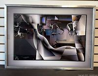 Front view of framed print