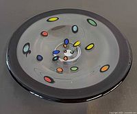 Top view showing overall design, coloured ovals, rim