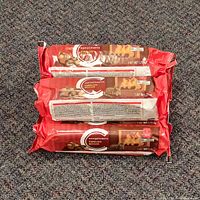 Stack of firelogs close-up