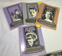 All four storyboard books laid out