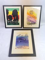 Front view of all three framed prints