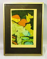 Framed batik print full view