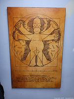 Full view of mounted poster showing artwork and board