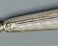 Hallmark showing STERLING, pattern number and Webster mark on handle