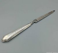 Full view of sterling silver handled nail file