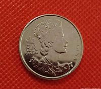 Obverse showing Queen Elizabeth II portrait and legends