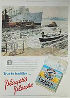 Full view of the vintage Player's Navy Cut Cigarettes advertisement page