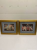 Both framed Botticelli prints side by side