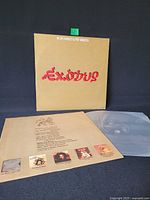 Front cover, inner sleeve, clear poly sleeve and insert visible