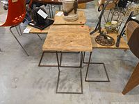 overview of all four nesting tables showing design and sizes