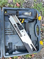 Nailer in case showing brand, magazine and layout