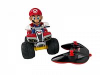 Front view of Mario RC quad with controller