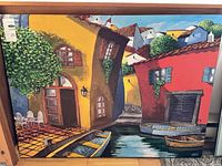 Full view of Miguel Freitas painting showing entire scene
