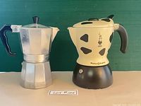 Front view of both coffee makers