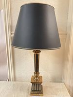 Full view of lamp with shade