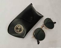 Sunglasses and case front view