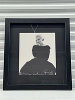 Full view of framed Bert Stern silver gelatin print of Marilyn Monroe