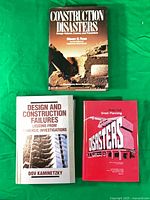 Front covers of all three engineering disaster books