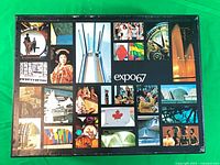 Front of slipcase showing Expo 67 montage
