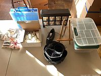 Overview of all items laid out on table