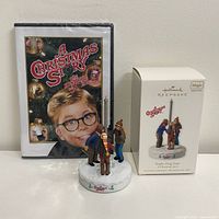 DVD, ornament, and ornament box front view