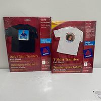 Both Avery transfer packs front view