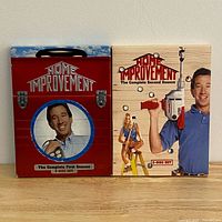 Front view of both Home Improvement Season 1 and Season 2 DVD box sets