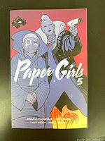Front cover of Paper Girls 5 graphic novel