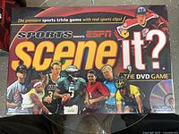 Front of Scene It? Sports powered by ESPN DVD game box