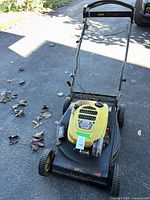 Full view of Stanley walk-behind lawn mower