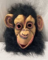 Front view of latex monkey mask