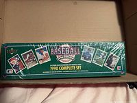 Sealed 1990 Upper Deck Baseball Complete Set box inside shipping carton