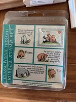 Front of packaged Classic Winnie the Pooh rubber stamp set
