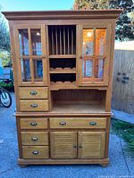 Full view of two-piece hutch assembled
