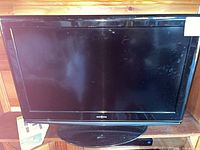 Front view of Insignia LCD TV/DVD combo